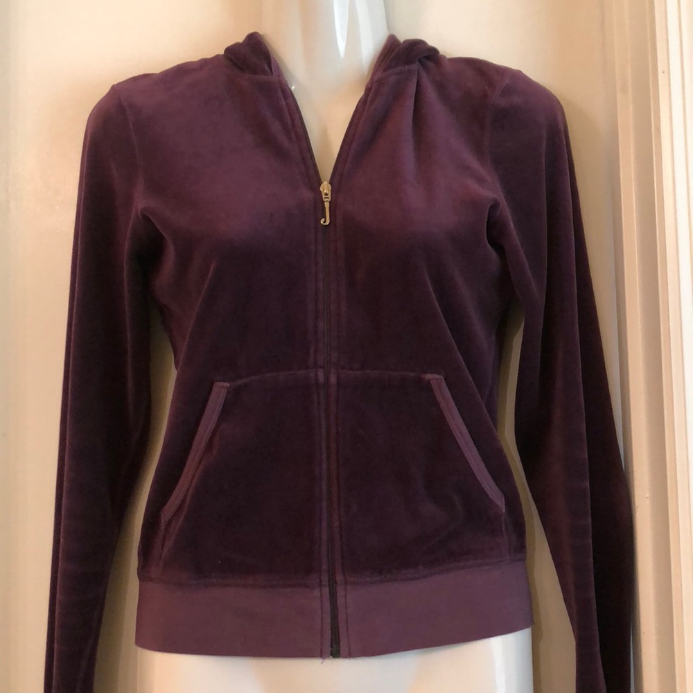 Juicy Couture jacket hoodie purple size small